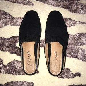 Free People At Ease Leather Snake Embossed Mule